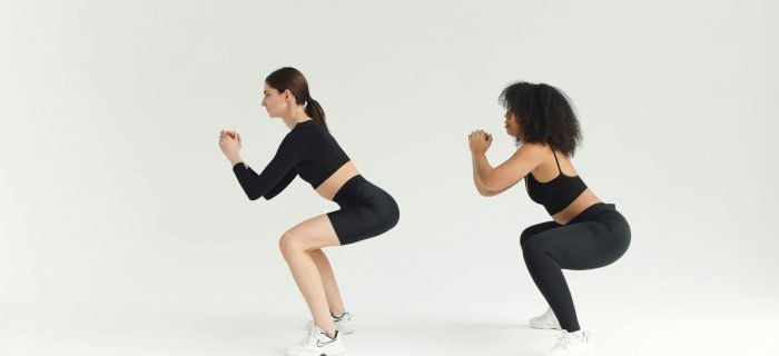Strength training exercises for weight loss: Performing squats for lower body strength